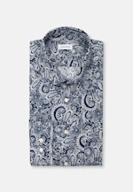 Regular Business Hemd Druck in Dunkelblau |  Seidensticker Onlineshop