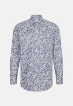 Regular Business Hemd Druck in Dunkelblau |  Seidensticker Onlineshop