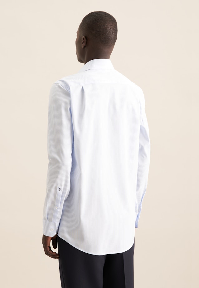 Regular Chemise d'affaires rayures in Bleu Clair |  Seidensticker Onlineshop