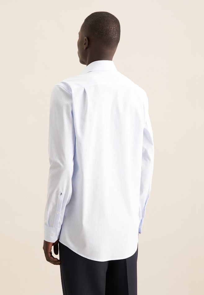 Regular Business Hemd Streifen in Hellblau | Seidensticker Onlineshop