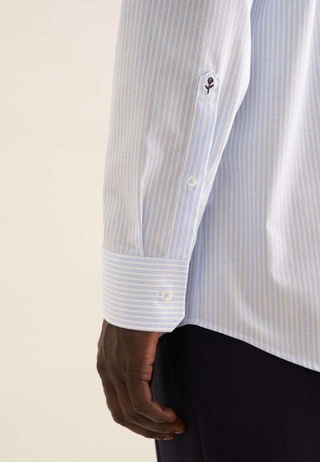 Regular Chemise d'affaires rayures in Bleu Clair |  Seidensticker Onlineshop