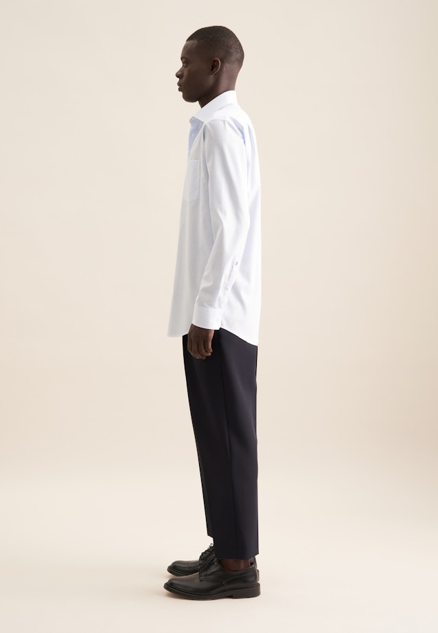 Regular Chemise d'affaires rayures in Bleu Clair |  Seidensticker Onlineshop