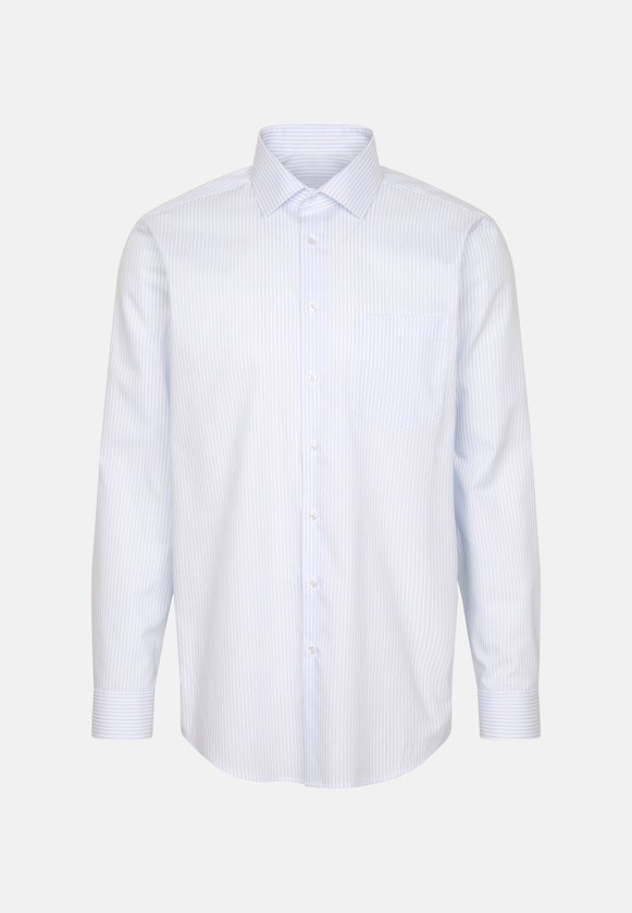 Regular Chemise d'affaires rayures in Bleu Clair |  Seidensticker Onlineshop