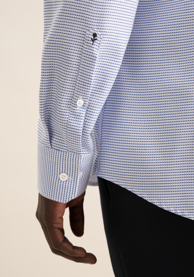 Shaped Chemise Business Struktur in Bleu Clair |  Seidensticker Onlineshop