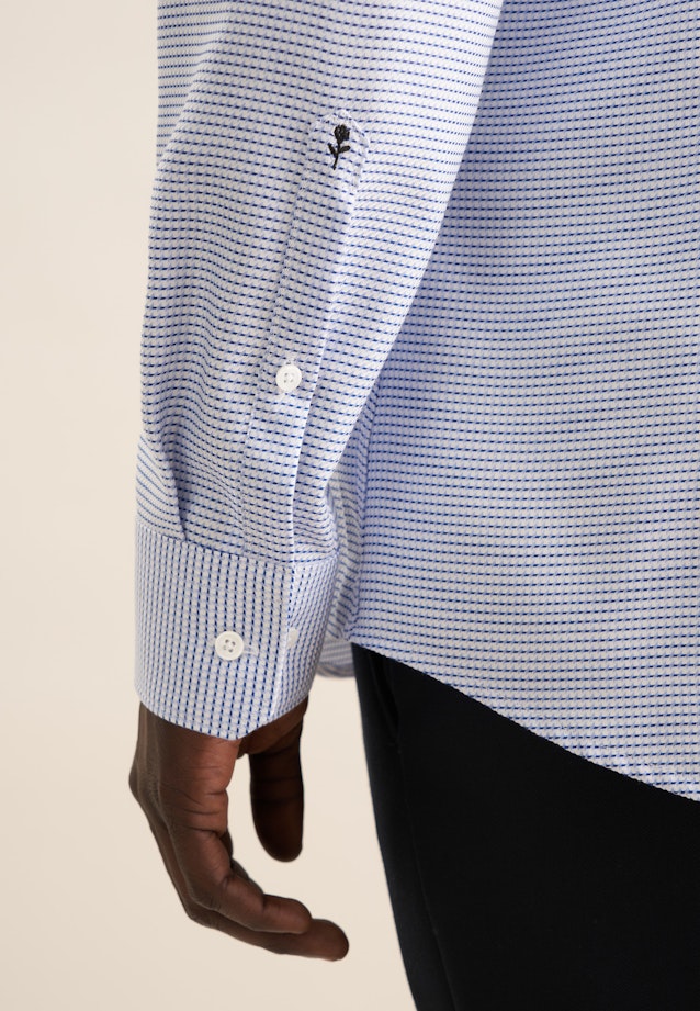 Shaped Business shirt Structure in Light Blue |  Seidensticker Onlineshop
