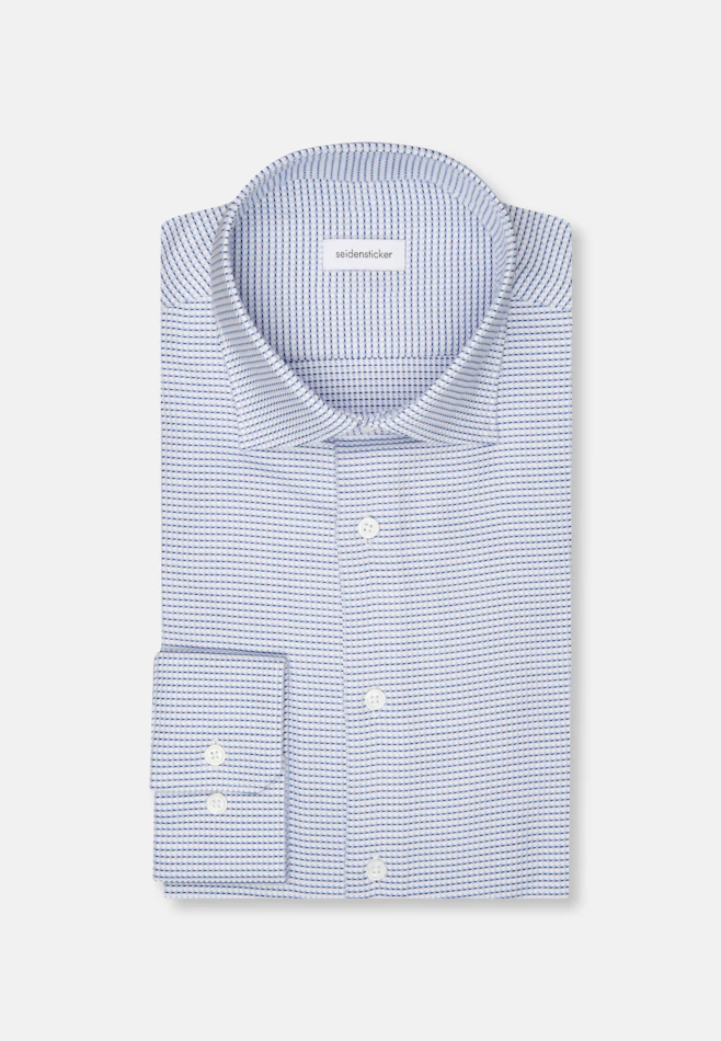 Shaped Business shirt Structure in Light Blue | Seidensticker online shop