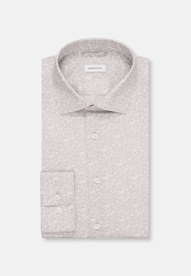 Shaped Business shirt Print in Grey | Seidensticker online shop