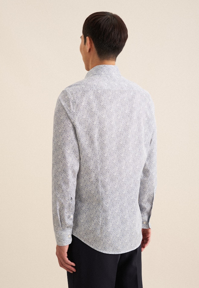 Shaped Business Hemd Floral in Hellblau | Seidensticker Onlineshop