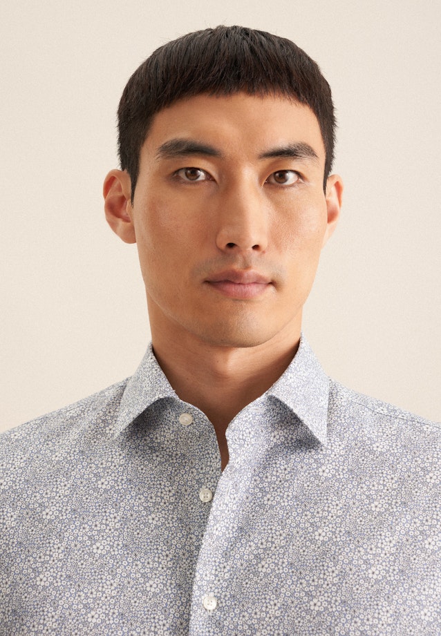 Shaped Business Hemd Floral in Hellblau |  Seidensticker Onlineshop