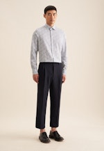 Shaped Business Hemd Floral in Hellblau |  Seidensticker Onlineshop