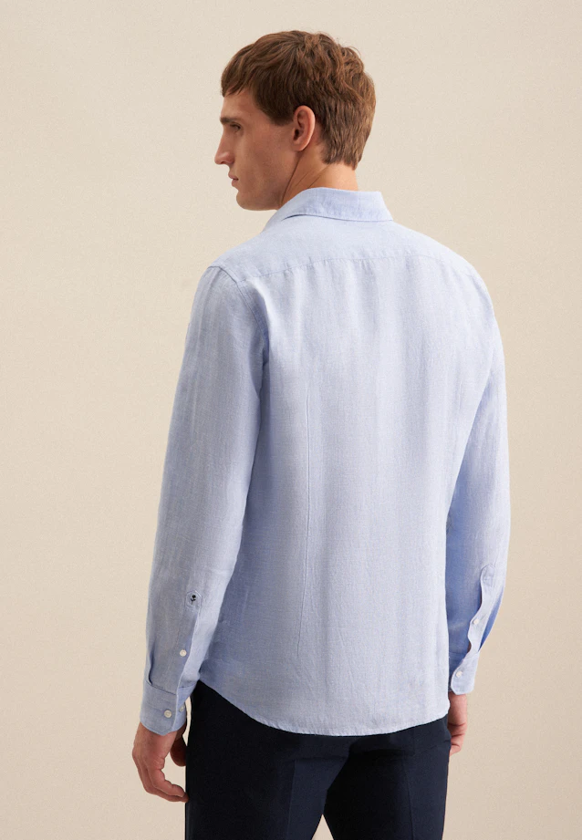 Shaped Chemise d'affaires Uni in Bleu Clair |  Seidensticker Onlineshop
