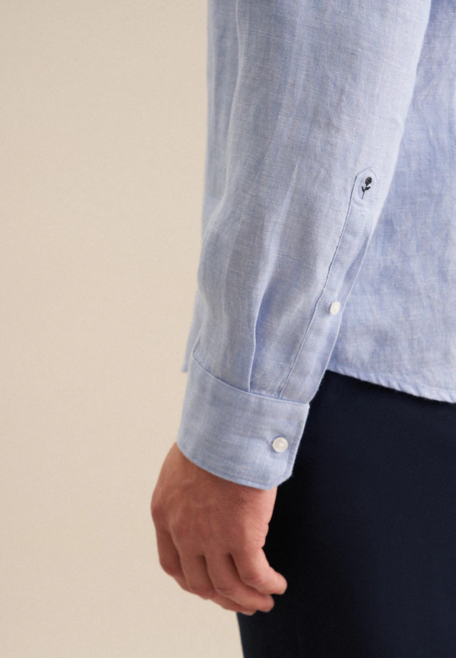 Shaped Chemise d'affaires Uni in Bleu Clair |  Seidensticker Onlineshop