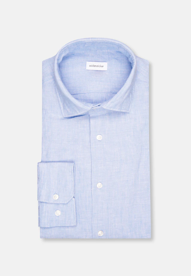 Shaped Chemise d'affaires Uni in Bleu Clair |  Seidensticker Onlineshop