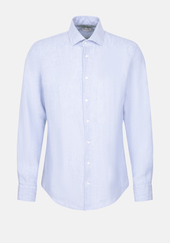 Chemise Business Shaped Lin Col Kent in Bleu Clair | Seidensticker Onlineshop