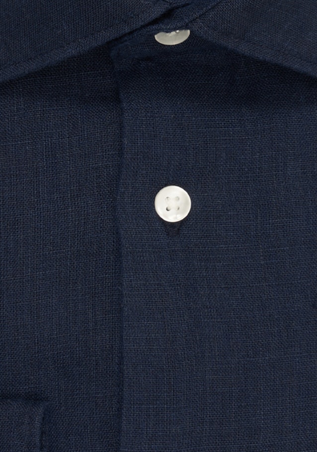 Shaped Business Hemd Uni in Bleu Foncé | Seidensticker Onlineshop