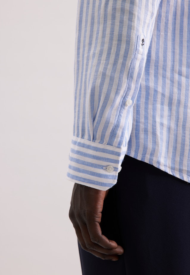 Shaped Business shirt Stripe in Light Blue |  Seidensticker Onlineshop