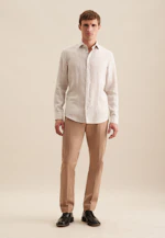 Shaped Business Hemd Streifen in Beige |  Seidensticker Onlineshop