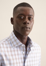 Shaped Business Hemd Karo in Braun |  Seidensticker Onlineshop