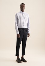 Shaped Business Hemd Karo in Braun |  Seidensticker Onlineshop