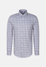 Shaped Business Hemd Karo in Braun |  Seidensticker Onlineshop