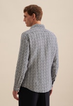 Shaped Business Hemd Floral in Dunkelblau |  Seidensticker Onlineshop