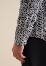 Shaped Business Hemd Floral in Dunkelblau |  Seidensticker Onlineshop