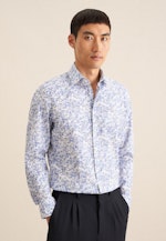 Shaped Business shirt Floral in Light Blue |  Seidensticker Onlineshop