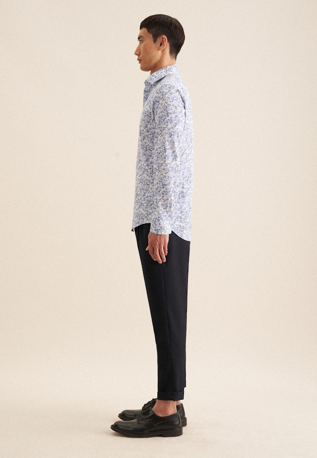 Shaped Business shirt Floral in Light Blue |  Seidensticker Onlineshop