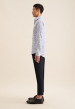 Shaped Business shirt Floral in Light Blue |  Seidensticker Onlineshop