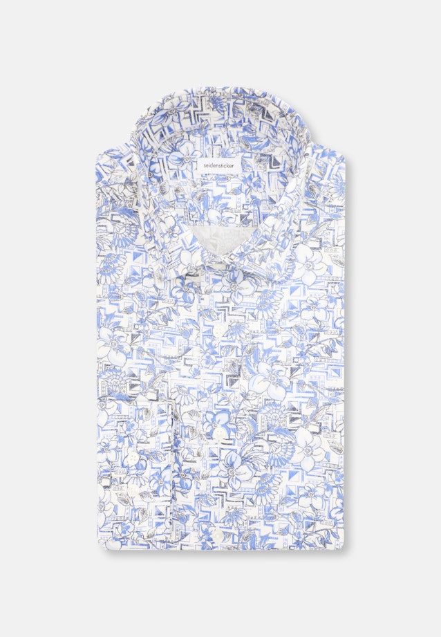 Shaped Business shirt Floral in Light Blue |  Seidensticker Onlineshop