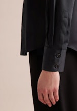Hemdbluse mit Stretchanteil in A- Linie in Schwarz |  Seidensticker Onlineshop