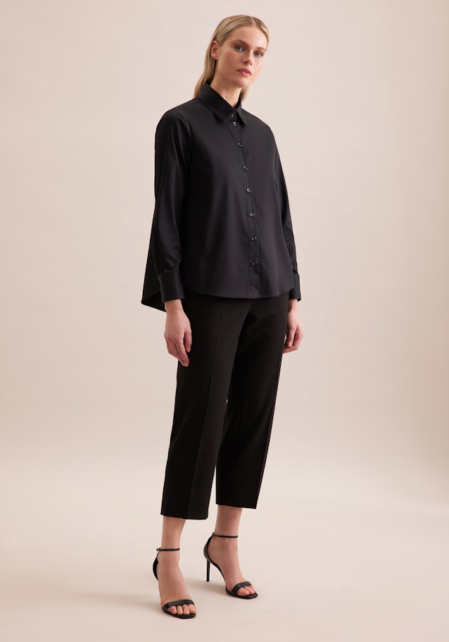 Hemdbluse mit Stretchanteil in A- Linie in Noir | Seidensticker Onlineshop