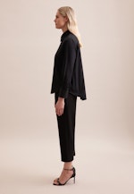 Hemdbluse mit Stretchanteil in A- Linie in Schwarz |  Seidensticker Onlineshop