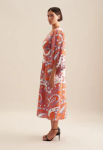 Robe Paisley in Orange |  Seidensticker Onlineshop