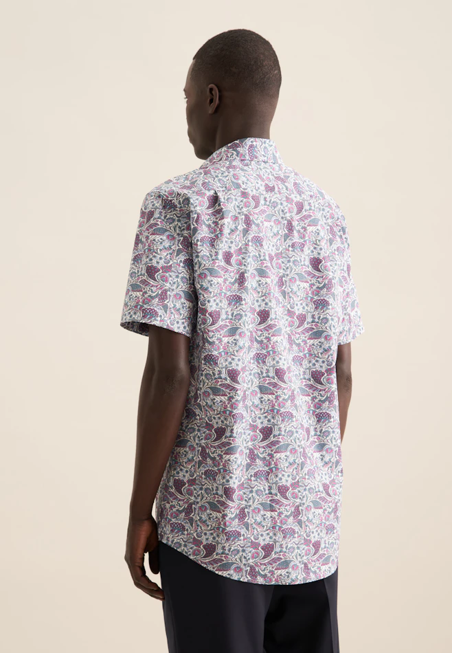 Regular Business shirt Print in Green | Seidensticker online shop