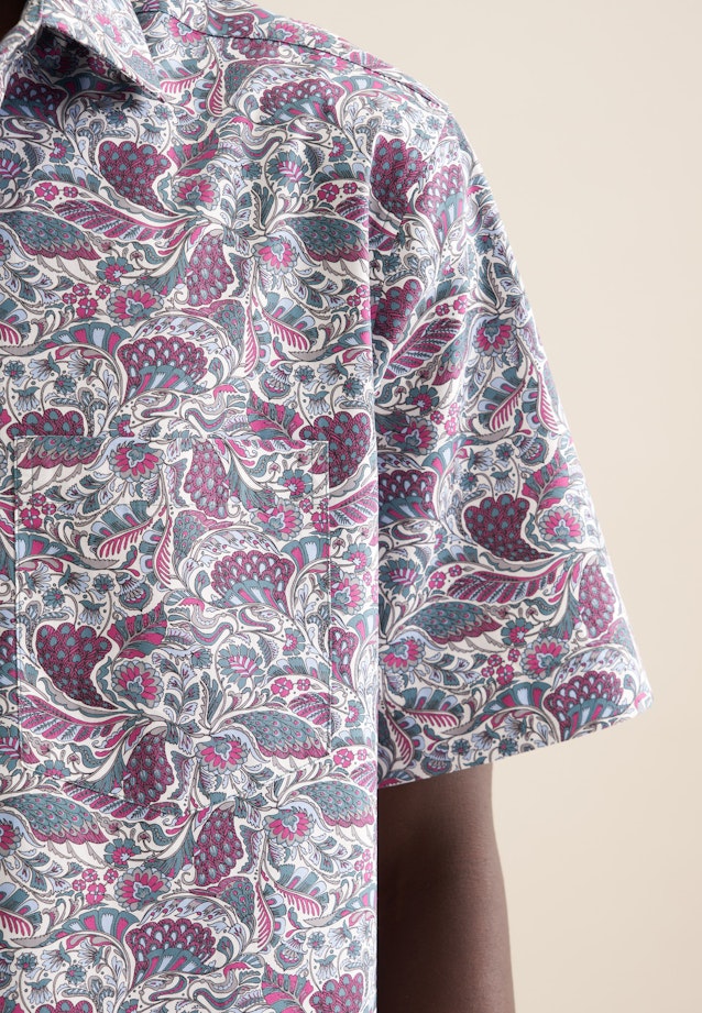 Regular Business Hemd Druck in Grün |  Seidensticker Onlineshop