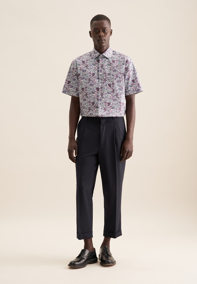 Regular Business Hemd Druck in Grün |  Seidensticker Onlineshop