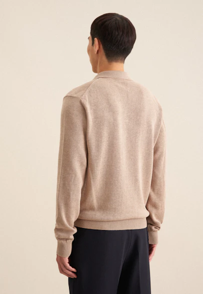 Regular Pullover Uni in Beige |  Seidensticker Onlineshop