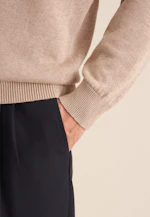 Collar Pullover  , Uni in Beige |  Seidensticker Onlineshop