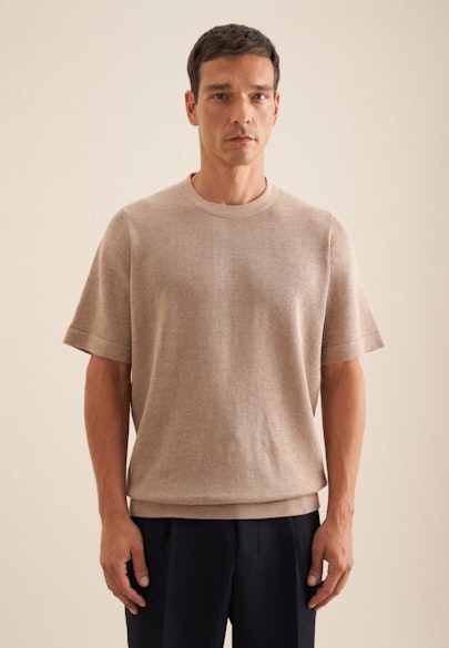 T-Shirt Uni in Beige |  Seidensticker Onlineshop