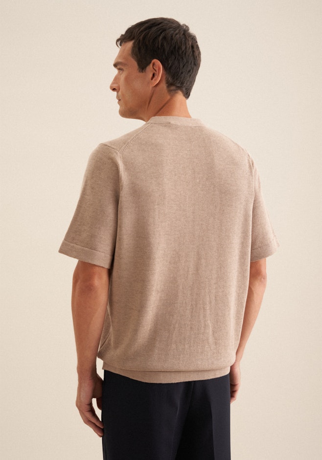 T-Shirt Uni in Beige | Seidensticker Onlineshop