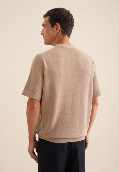 T-Shirt Uni in Beige |  Seidensticker Onlineshop