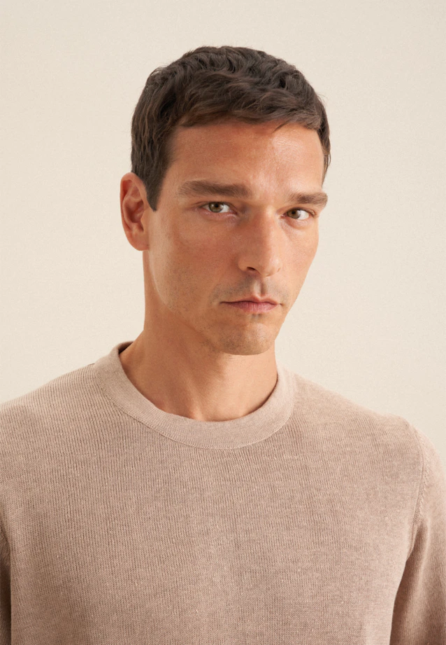 T-shirt Uni in Beige |  Seidensticker Onlineshop