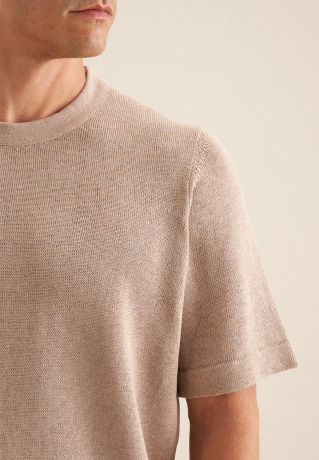 T-shirt Uni in Beige |  Seidensticker Onlineshop