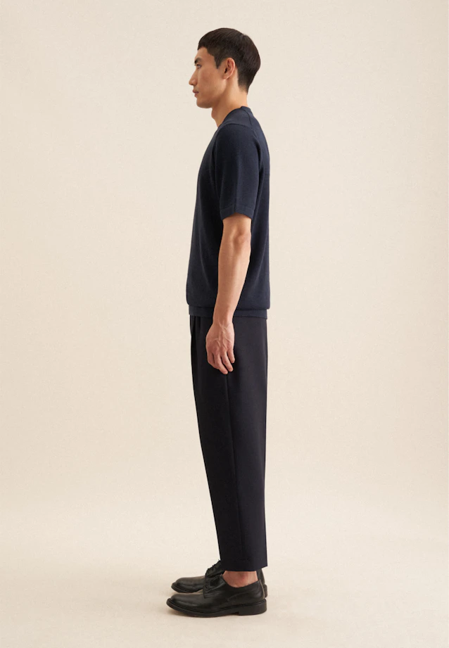 T-Shirt Uni in Dunkelblau |  Seidensticker Onlineshop