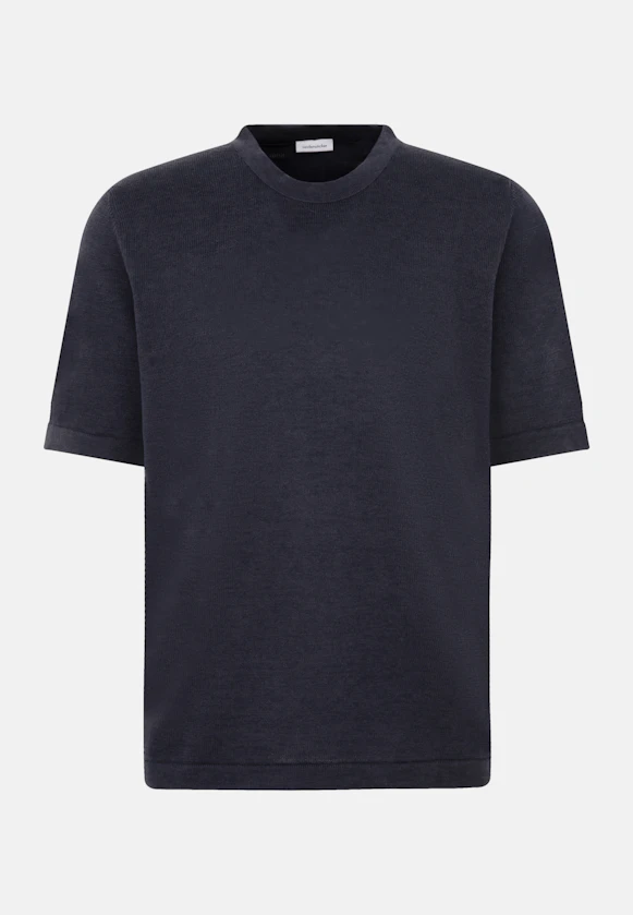 T-Shirt Uni in Dunkelblau |  Seidensticker Onlineshop
