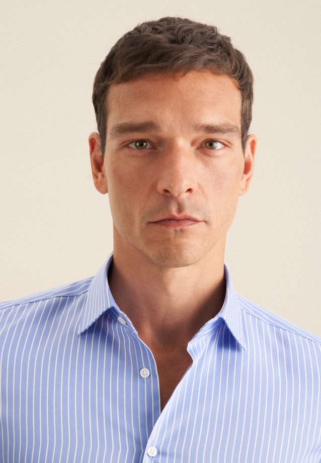 Slim Business Hemd Streifen in Hellblau |  Seidensticker Onlineshop