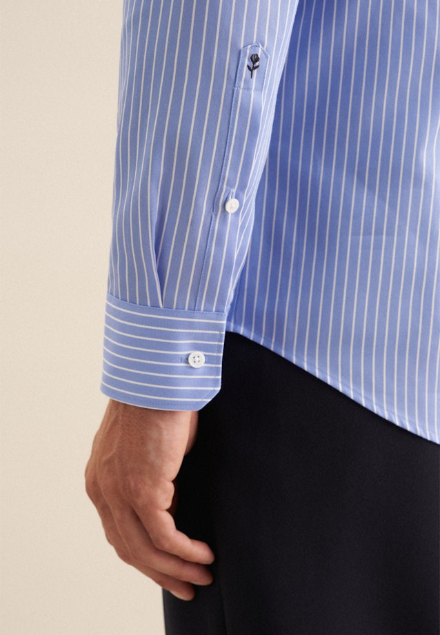Slim Business Hemd Streifen in Hellblau |  Seidensticker Onlineshop