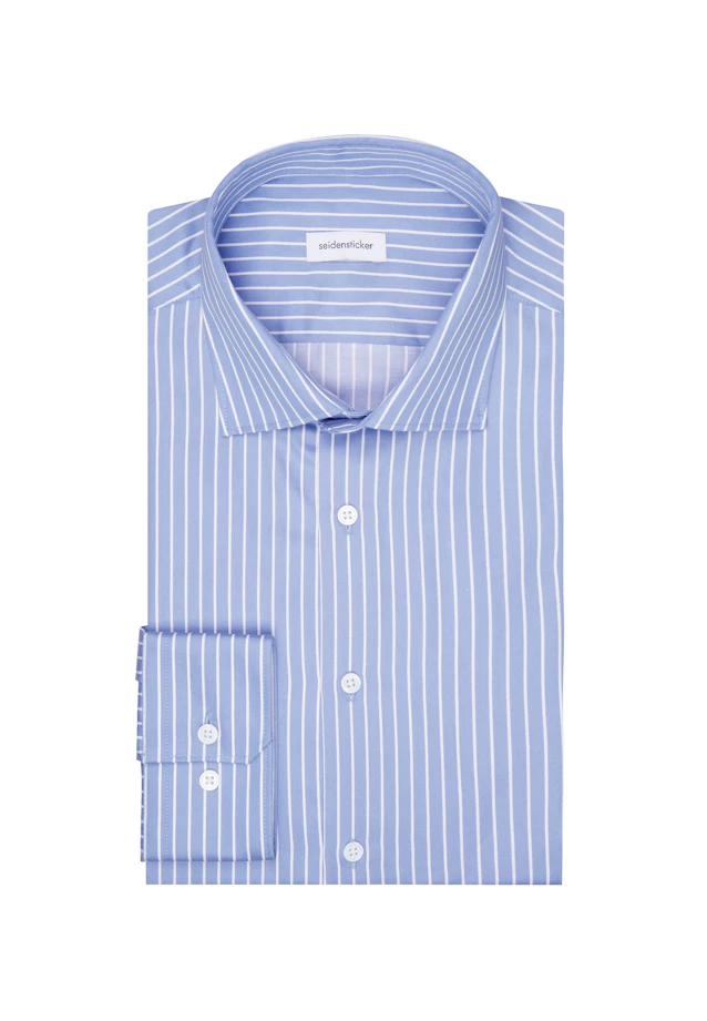 Slim Business Hemd Streifen in Hellblau |  Seidensticker Onlineshop