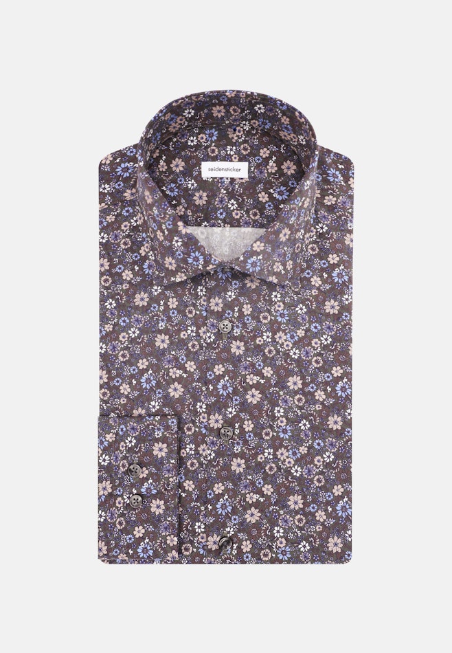 Slim Business shirt Floral in Brown | Seidensticker online shop
